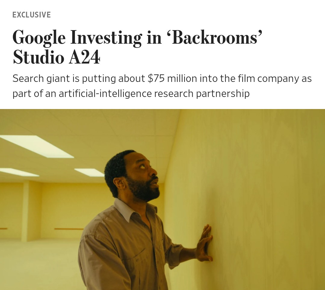 Google investe US$ 75 milhões na A24 para levar IA ao cinema