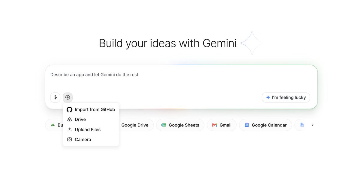 Google AI Studio agora importa projetos direto do GitHub